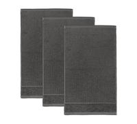 Frottana Pearl - Asciugamano ospite, 30 x 50 cm, 100% cotone, colore: grafite