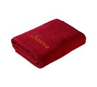 Frottana Pearl - Asciugamano per sauna in 100% cotone, colore: Ruby, 80 x 200 cm