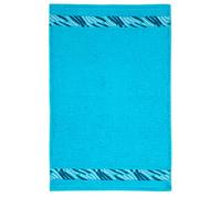 Frottana Shadow Asciugamano per Gli Ospiti, Cotone, Turchese, 30 x 50 cm