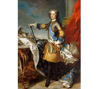 FROZBI Tela Parete Immagine Stampe e Quadri su Tela Riproduzione Jean-baptiste Van Loo Louis Xv Re di Francia e Navarra per la decorazione domestica 60x90cm