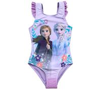 Frozen 2 Costume da bagno Anna ed Elsa, Lilla, 104 cm
