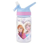 Frozen 2 Snow - Borraccia con beccuccio morbido chiudibile a chiave, senza BPA, design a prova di perdite, con stampa Elsa, Anna e Olaf, ideale per bambini