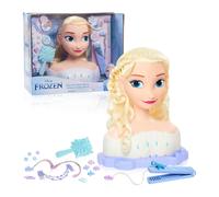 Testa di Deluxe Elsa The Snow Queen da pettinare Frozen 2 Disney, 18 Pezzi Inclusi Accessori da Indossare e Condividere, Giocattoli per Bambini dai 3 Anni in su di Just Play