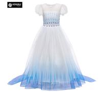Frozen 2 Veli Vestito Carnevale Elsa Bianco Simil White Elsa Dress FROZ057