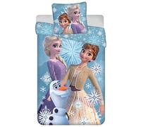Disney Frozen - Biancheria da letto, motivo: Anna Elsa, 135/140 x 200 cm