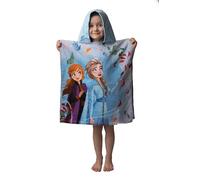 Frozen Anna ed Elsa - Asciugamano da bagno in cotone, ad asciugatura rapida, 50 x 100 cm, per bambini 2 - 8 anni, motivo Olaf con cappuccio incluso