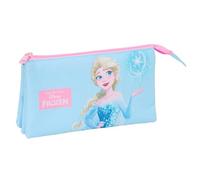 FROZEN - Astuccio triplo, astuccio per bambini, ideale per bambini in età scolastica, comodo e versatile, qualità e resistenza, 22 x 3 x 12 cm