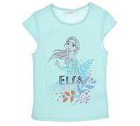 Frozen Bambina T Shirt Maniche Corte (Turchese,8 Anni)