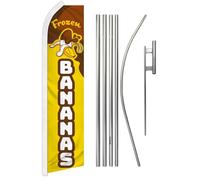 Frozen Banane Super Swooper Bandiera & Bandiera Asta Kit & Terra Punta
