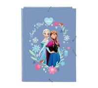 FROZEN - Cartella a fogli con 3 fogli, ideale per bambini di diverse età, comoda e versatile, qualità e resistenza, 26 x 36,5 cm