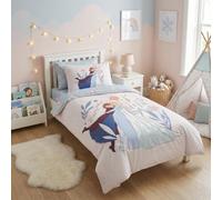 Frozen Copripiumino Singolo 140x200 + Federa 65x65 100% Cotone Elsa Olaf | Set lenzuola reversibile | Cotone naturale traspirante Oeko-Tex | Disney ufficiale | Bambine 3-10 | Regalo | Idea regalo