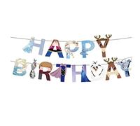 Frozen Elsa Anna Palloncini Banner Foil Lattice Ragazze Buon Compleanno Kid Party Decor