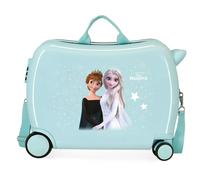 Disney Frozen Frosted Light Valigia per bambini blu 50 x 38 x 20 cm rigida ABS chiusura a combinazione laterale 34 L 1,8 kg 4 ruote attrezzatura a mano