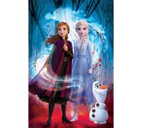Frozen Grande Poster 61x91.5 CM 61x91.4cm Nuovo Disney Elsa Olaf Anna Blu