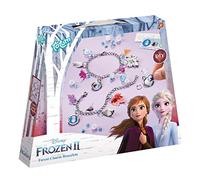 FROZEN II Disney set di braccialetti di fascino: fai i tuoi braccialetti di fascino con charms, belle perline e adesivi di Anna ed Elsa