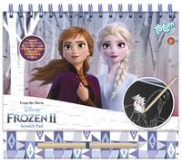 Frozen II Scratch Book: Scratch Book & Colouring Book with Stencils and Glitter