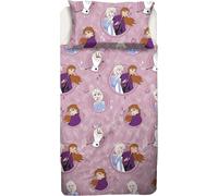 COMPLETO LENZUOLA FROZEN ELSA E ANNA DISNEY LETTO SINGOLO BIMBA 100% COTONE