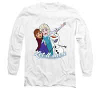 Frozen Let It Snow Maglietta Elsa Anna Olaf Adulto Unisex