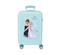 Disney Frozen Memories Valigia da cabina blu 38 x 55 x 20 cm rigida ABS chiusura a combinazione laterale 34 l 2 kg 4 ruote doppie