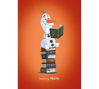 Frozen Olaf Reading - Dimensioni: 50 x 70 cm - Comar - Poster da parete (senza cornice), Disney