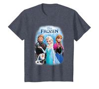 Frozen Poster with Elsa, Anna, Kristoff And Olaf Maglietta, Bambini, Pervinca, 2 Anni