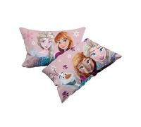 Frozen, Set 2 Federe In Cotone, Coppia Federe Per Cuscino Letto, 2 Pezzi, 100% Cotone, Cm.50x80, Chiusura a Busta