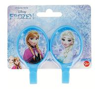 Frozen - Set 2 Ganci Adesivi ovali plastica 4,5 x 8 cm, Colore, Stor st-15001