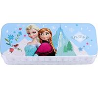 Frozen - Set di trucchi per bambini a 3 livelli, con smalto, ombretto, lucidalabbra e adesivi, con motivo Anna, Elsa & Olaf