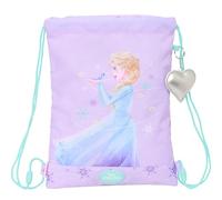 Safta Zaino a sacco piatto Junior FROZEN SPIRIT per bambini comodo e resistente 26 x 34 cm Viola M Casual