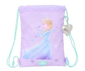FROZEN SPIRIT - Zaino a sacco piatto Junior, ideale per bambini di diverse età, comodo e versatile, qualità e resistenza, 26 x 34 cm, viola, M, Casual