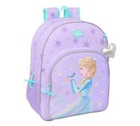 FROZEN SPIRIT - Zaino scuola bambino, zaino bambino, zaino per bambini, adattabile al carrello, ideale per bambini in età scolastica, comodo e versatile, qualità e resistenza, 33 x 14 x 42 cm, viola