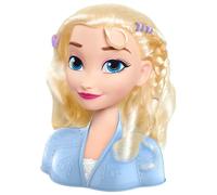 Frozen Testa di Elsa da pettinare 2 Disney, 17 pezzi inclusi accessori da indoss