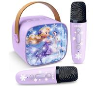 Frozen Toys Mini macchina per karaoke per bambini: regali di compleanno per bambini dai 3 4 5 6 7 8 9 10 11 12+ anni di età bambina adolescente principessa regalo per feste per bambini, altoparlante