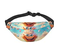 Frozen Yogurt - Marsupio a tracolla grande, alla moda, da viaggio, casual, per ragazzi, adatto per sport, corsa, ciclismo, viaggi, pesca