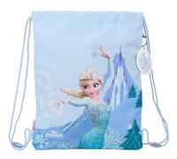 FROZEN - Zaino a sacco piatto Junior, ideale per bambini di diverse età, comodo e versatile, qualità e resistenza, 26 x 34 cm