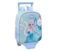 FROZEN - Zaino asilo con carrello Safta, ideale per bambini di diverse età, comodo e versatile, qualità e resistenza, 22 x 10 x 27 cm