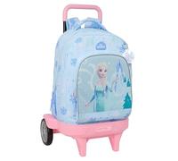 FROZEN - Zaino grande con ruote, Compact Evoluzione, rimovibile, ideale per bambini di diverse età, comodo e versatile, qualità e resistenza, 33 x 22 x 45 cm