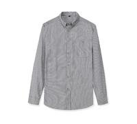 FRSGFCV Camiseta Manga Larga para Hombre, con botones y solapa, Corte Recto a Rayas, cómoda, transpirable, versátil, fácil cuidar, Ideal para Looks informales diario, con bolsillo (Size:2XL,Color:S)