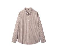 FRSGFCV Camiseta Manga Larga para Hombre, con botones y solapa, Corte Recto a Rayas, cómoda, transpirable, versátil, fácil cuidar, Ideal para Looks informales diario, con bolsillo (Size:XL,Color:O)