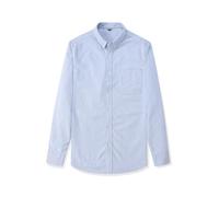 FRSGFCV Camiseta Manga Larga para Hombre, con botones y solapa, Corte Recto a Rayas, cómoda, transpirable, versátil, fácil cuidar, Ideal para Looks informales diario, con bolsillo (Size:L,Color:I)