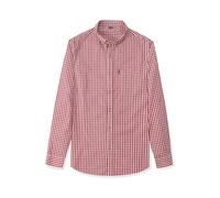 FRSGFCV Camiseta Manga Larga para Hombre, con botones y solapa, Corte Recto a Rayas, cómoda, transpirable, versátil, fácil cuidar, Ideal para Looks informales diario, con bolsillo (Size:S,Color:Q)