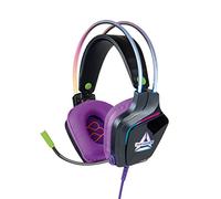 FR-TEC Auriculares Gaming con Luz RGB - Control de Volumen y Mute en Cable - Microfono Flexible - Altavoz de 50mm - Conexion Ja