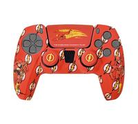 FR-TEC Set de Silicona y Grips de Flash para Dualsense - Funda Lisa y Aterciopelada - Agarre Mejorado con Logo en Relieve - Pro