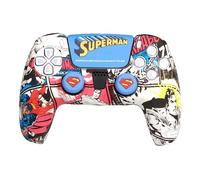 FRTEC - Custom Kit SUPERMAN DC Licenza Ufficiale, Silicone + Manopole + Adesivo Touchpad compatibile con Playstation 5