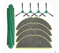 FRTmvg Kit di 9 pezzi di ricambio per iRobot Roomba 205, con spazzola principale, 4 spazzole laterali, 4 panni mocio per Roomba 205 DustCompactor Combo, accessori per aspirapolvere
