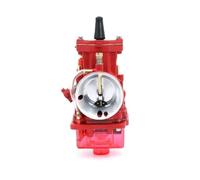 FRTRGVUVXP Accessori Moto per Mikuni PWK 2T 4T Carb per OKO 2T 4T Moto Carb Rrd Nero 21 24 26 28 30 32 34mm Moto Carburatore da Corsa Filter Carburatore(Red 34mm)