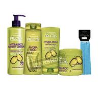 FRUCTIS LINEA HYDRA RICCI : SHAMPOO 250 ML + BALSAMO 200 ML + CREMA TRATTAMENTO SENZA RISCIAQUO 400 ML + MASCHERA PER CAPELLI 300 ML + FASCIA PER CAPELLI