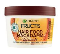 Garnier Fructis Hair Food Macadamia - Maschera 3in1 per capelli difficili da lisciare 390 ml