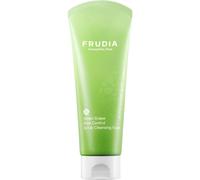 Frudia Green Grape Pore Control Scrub Cleansing Foam, Schiuma Esfoliante Rinfrescante per Pelle Grassa