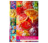 Früchtetraum - Jeden Monat eine fruchtige Überraschung (Tischkalender 2026 DIN A5 hoch), CALVENDO Monatskalender: Tauchen Sie ein in ein Jahr voller Frische und Farben